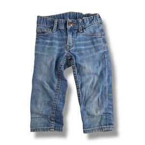 Girls SQIN Light Wash Narrow Waist Slim Leg Jeans 2T